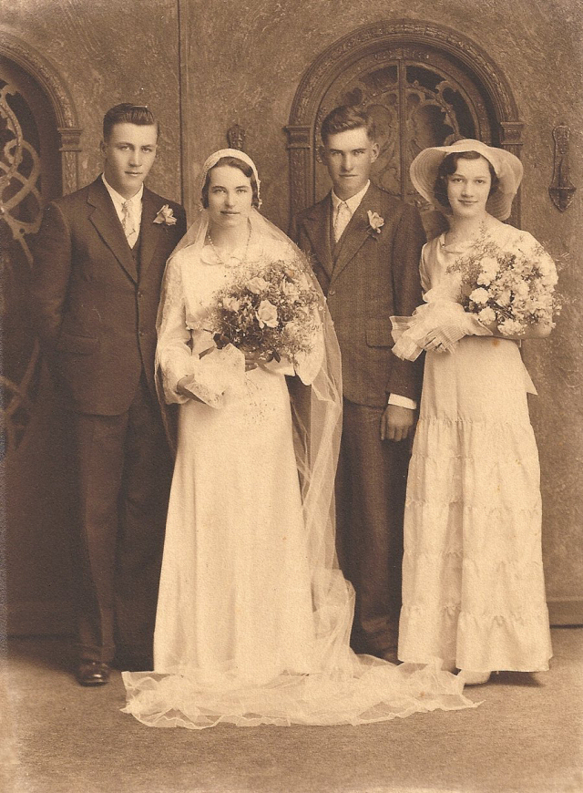 Lester and Henrietta Roffers' wedding